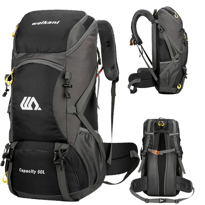 50L Waterproof Travel Backpack – Large Hiking & Camping Rucksack for Men